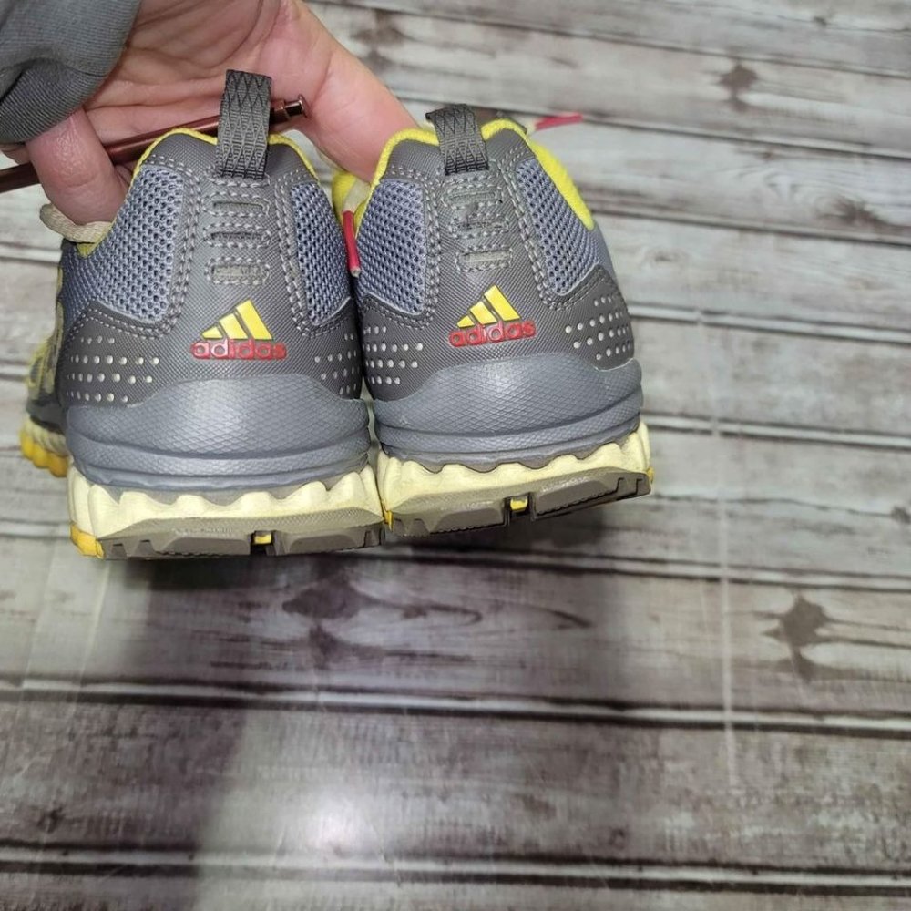 Women's adidas vigor 3 trail running shoes, grey/yellow - Picture 3 of 6